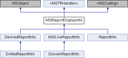 Library Mobile API Reference for iPad: MSIReportDisplayInfo Class Reference