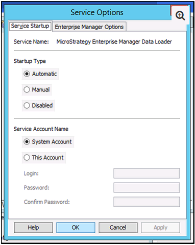 Configuring Enterprise Manager Data Loader Service