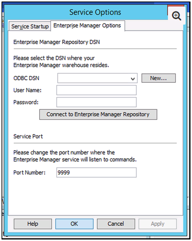 Configuring Enterprise Manager Data Loader Service