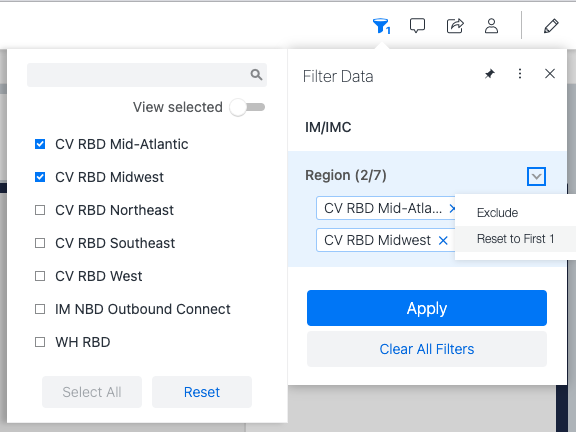 Create a Default Dynamic Selection Filter