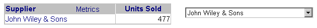 Example of widget with selector