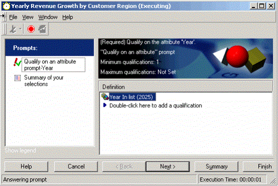 Answering an attribute prompt