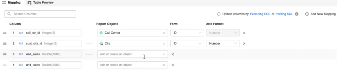 Freeform-SQL-Berichte erstellen