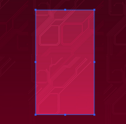 Badge background image with display area highlighted Badge background image with display area highlighted