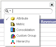 List of object types to search List of object types to search