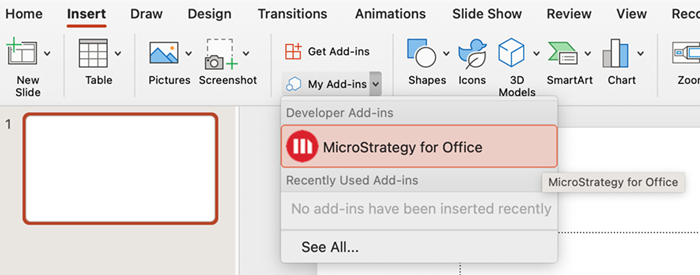 Componenti aggiuntivi personali in Office sul Mac