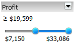 Image de sélecteur de curseur des mesures